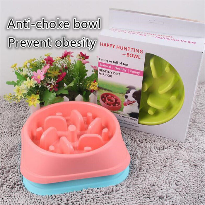 Anti-Choking Dog Feeding Bowl, Thick Square/circular Bottom Non-slip, Pet Food Bowl - inversacrawler