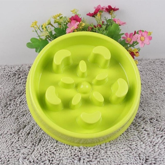 Anti-Choking Dog Feeding Bowl, Thick Square/circular Bottom Non-slip, Pet Food Bowl - inversacrawler