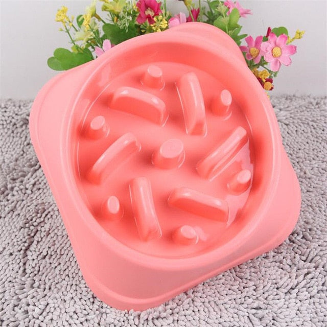 Anti-Choking Dog Feeding Bowl, Thick Square/circular Bottom Non-slip, Pet Food Bowl - inversacrawler