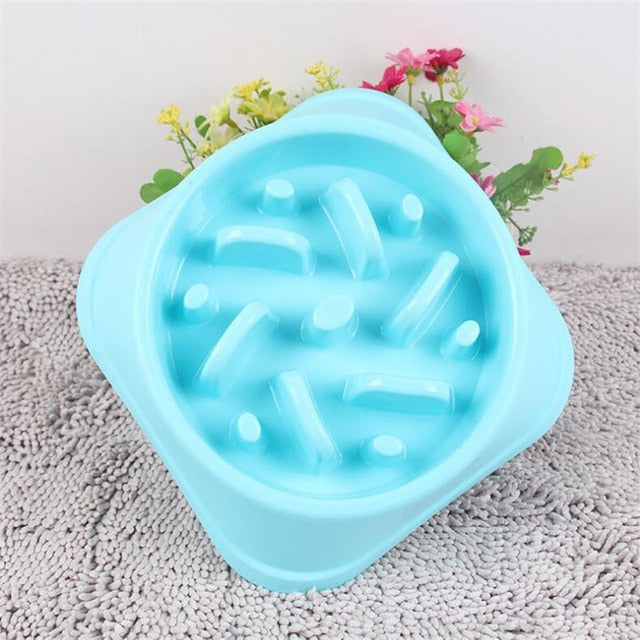 Anti-Choking Dog Feeding Bowl, Thick Square/circular Bottom Non-slip, Pet Food Bowl - inversacrawler