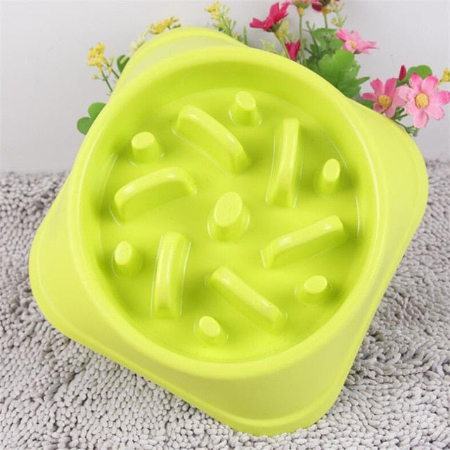 Anti-Choking Dog Feeding Bowl, Thick Square/circular Bottom Non-slip, Pet Food Bowl - inversacrawler