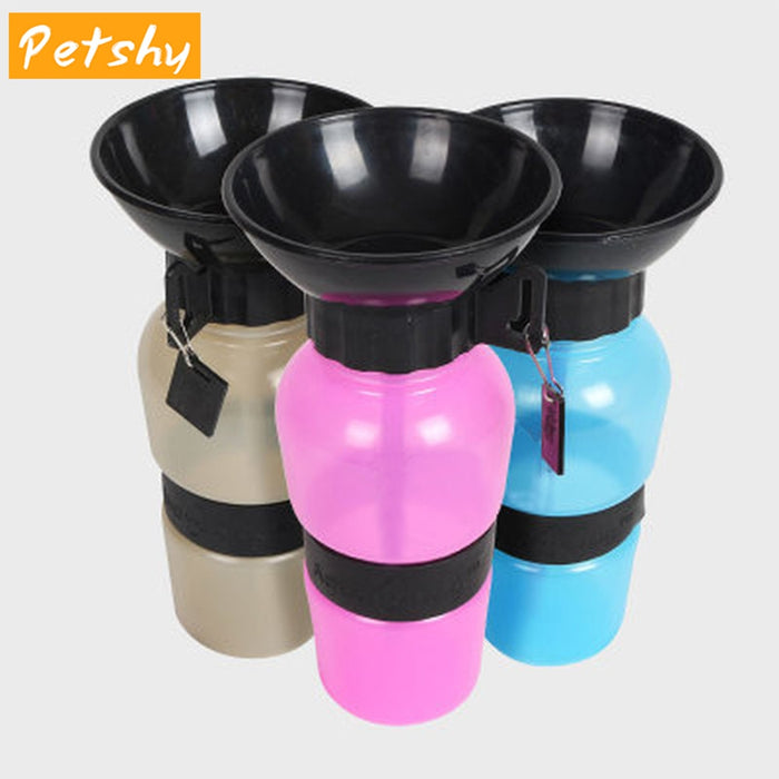 Petshy 500ml Dog Drinking Water Bottle Pet Puppy Cat Sport Portable Travel Outdoor Feed Bowl Drinking Water Mug Cup Dispenser - inversacrawler