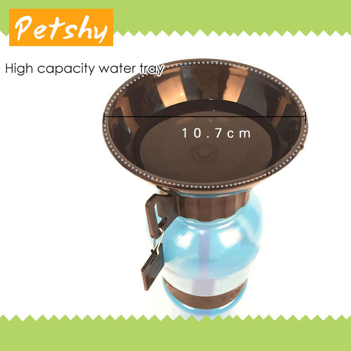 Petshy 500ml Dog Drinking Water Bottle Pet Puppy Cat Sport Portable Travel Outdoor Feed Bowl Drinking Water Mug Cup Dispenser - inversacrawler