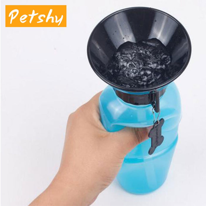 Petshy 500ml Dog Drinking Water Bottle Pet Puppy Cat Sport Portable Travel Outdoor Feed Bowl Drinking Water Mug Cup Dispenser - inversacrawler