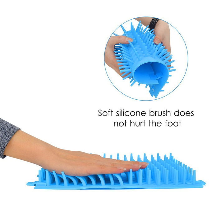 Dirty Paw Washer for Small Large Dogs, Paw Cleaner, Portable Pet Grooming Brush - inversacrawler
