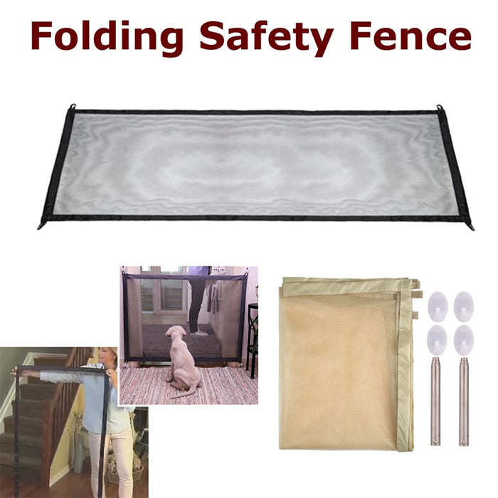 The Ingenious Mesh Magic Pet Gate For Dogs, Safe Guard and Install Pet Dog Enclosure easily - inversacrawler