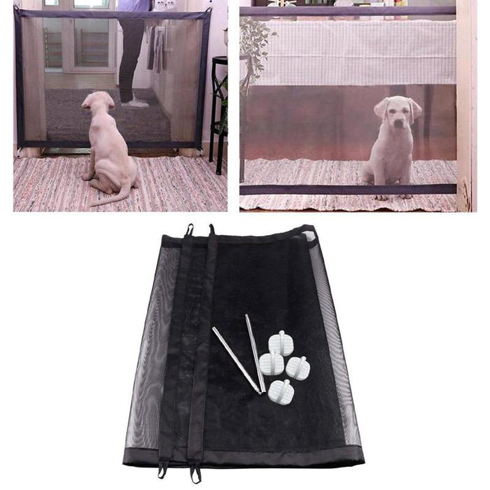 The Ingenious Mesh Magic Pet Gate For Dogs, Safe Guard and Install Pet Dog Enclosure easily - inversacrawler
