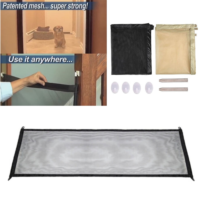 The Ingenious Mesh Magic Pet Gate For Dogs, Safe Guard and Install Pet Dog Enclosure easily - inversacrawler
