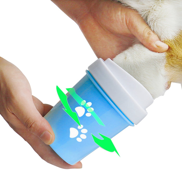 Dirty Paw Washer for Small Large Dogs, Paw Cleaner, Portable Pet Grooming Brush - inversacrawler