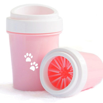 Dirty Paw Washer for Small Large Dogs, Paw Cleaner, Portable Pet Grooming Brush - inversacrawler